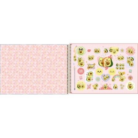 Foto ilustrativa Caderno de Cartografia e Desenho Espiral Capa Dura Abacute 80 Folhas