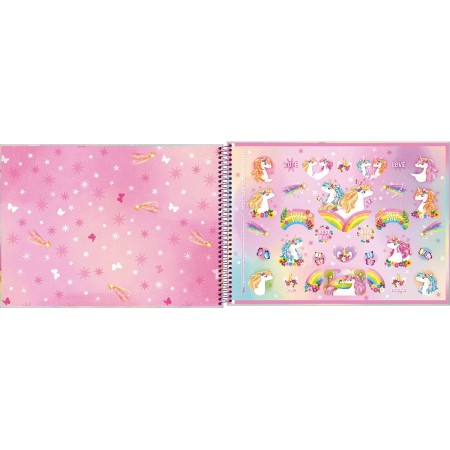 Foto ilustrativa Caderno de Cartografia e Desenho Espiral Capa Dura Blink 80 Folhas