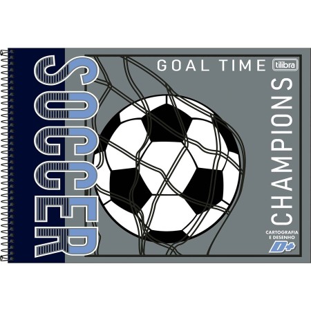 Foto ilustrativa Caderno de Cartografia e Desenho Espiral Capa Dura D+ Masculino 96 Folhas