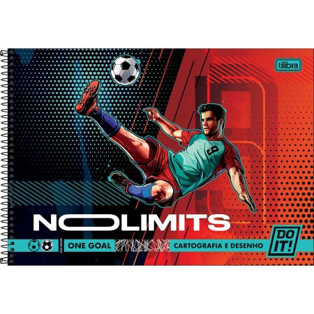 Foto ilustrativa Caderno de Cartografia e Desenho Espiral Capa Dura Do It! 80 Folhas