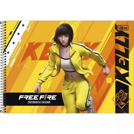 Caderno espiral Free Fire 80 folhas - Tilibra - Dokassa Distribuidora