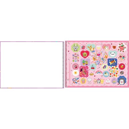 Foto ilustrativa Caderno de Cartografia e Desenho Espiral Capa Dura Holly 80 Folhas