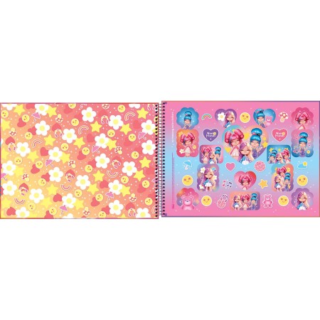 Foto ilustrativa Caderno de Cartografia e Desenho Espiral Capa Dura La Liz 80 Folhas