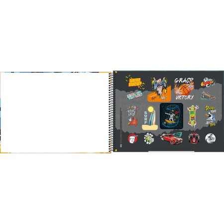 Foto ilustrativa Caderno de Cartografia e Desenho Espiral Capa Dura Meltz 80 Folhas