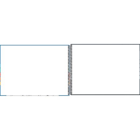 Foto ilustrativa Caderno de Cartografia e Desenho Espiral Capa Dura Pepper 80 Folhas