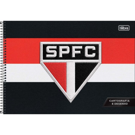 Foto ilustrativa Caderno de Cartografia e Desenho Espiral Capa Dura São Paulo  80 Folhas