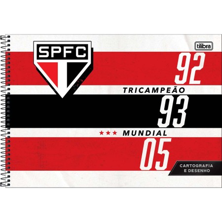 Foto ilustrativa Caderno de Cartografia e Desenho Espiral Capa Dura São Paulo  80 Folhas