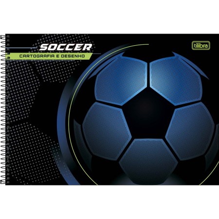 Foto ilustrativa Caderno de Cartografia e Desenho Espiral Capa Dura Score 80 Folhas