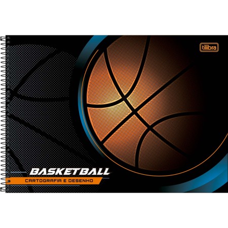 Foto ilustrativa Caderno de Cartografia e Desenho Espiral Capa Dura Score 80 Folhas