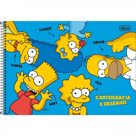 Caderno De Cartografia E Desenho Espiral Capa Dura Simpsons 80 Folhas Simpsons Cadernos Cartografia E Desenho Tilibra
