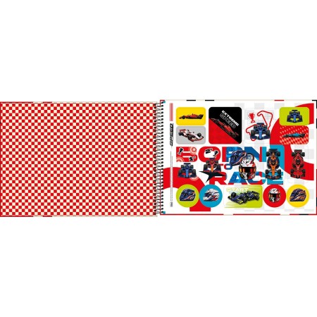 Foto ilustrativa Caderno de Cartografia e Desenho Espiral Capa Dura Speed 80 Folhas