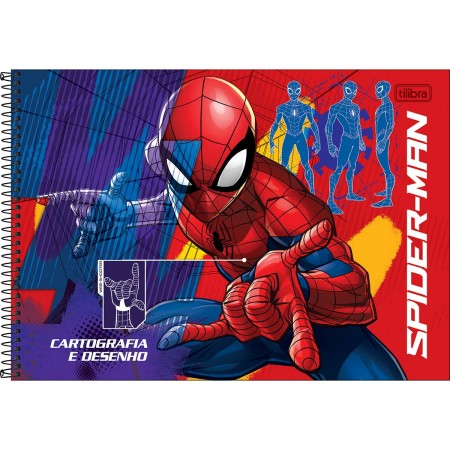 Caderno de Cartografia e Desenho Espiral Capa Dura Spider Man Game 80  Folhas - Spider-Man - Cadernos, Cartografia e Desenho - Tilibra