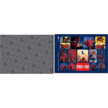 Foto ilustrativa Caderno de Cartografia e Desenho Espiral Capa Dura Spider-Man: Brand New Day 80 Folhas