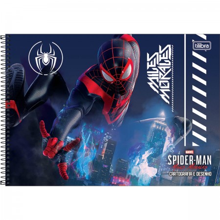 Caderno de Cartografia e Desenho Espiral Capa Dura Spider Man Game 80  Folhas - Spider-Man - Cadernos, Cartografia e Desenho - Tilibra