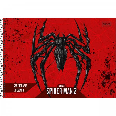 Caderno de Cartografia e Desenho Espiral Capa Dura Spider Man Game 80  Folhas - Spider-Man - Cadernos, Cartografia e Desenho - Tilibra