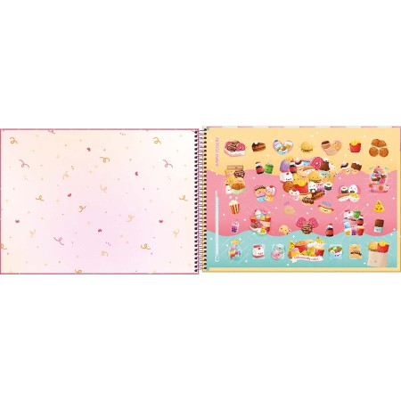 Foto ilustrativa Caderno de Cartografia e Desenho Espiral Capa Dura Taste 80 Folhas