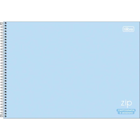 Foto ilustrativa Caderno de Cartografia e Desenho Espiral Capa Dura Zip Colors 80 Folhas