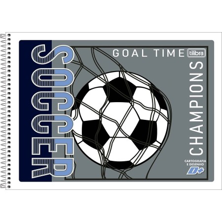 Foto ilustrativa Caderno de Cartografia e Desenho Espiral Capa Flexível D+ 48 Folhas