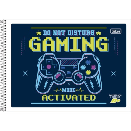 Foto ilustrativa Caderno de Cartografia e Desenho Espiral Capa Flexível D+ 96 Folhas