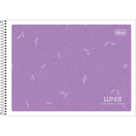 Foto ilustrativa Caderno de Cartografia e Desenho Espiral Capa Flexível Lunix 60 Folhas