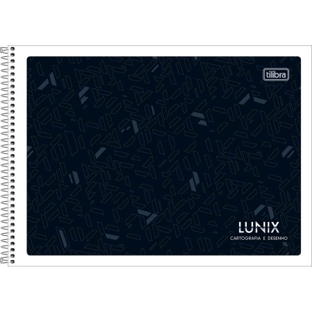 Foto ilustrativa Caderno de Cartografia e Desenho Espiral Capa Flexível Lunix 60 Folhas