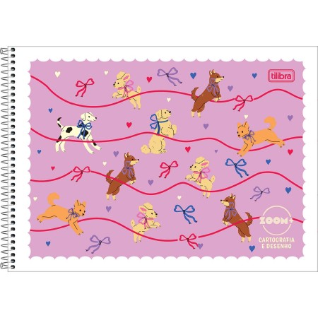 Foto ilustrativa Caderno de Cartografia e Desenho Espiral Capa Flexível Zoom+ 96 Folhas