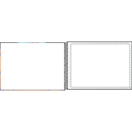 Foto ilustrativa Caderno de Cartografia e Desenho Milimetrado Espiral Capa Dura Hot Wheels 80 Folhas