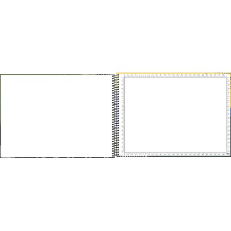 Foto ilustrativa Caderno de Cartografia e Desenho Milimetrado Espiral Capa Dura Zoom+ Masculino 96 Folhas