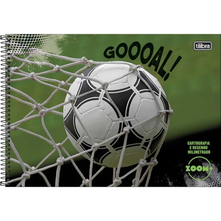 Foto ilustrativa Caderno de Cartografia e Desenho Milimetrado Espiral Capa Dura Zoom+ Masculino 96 Folhas