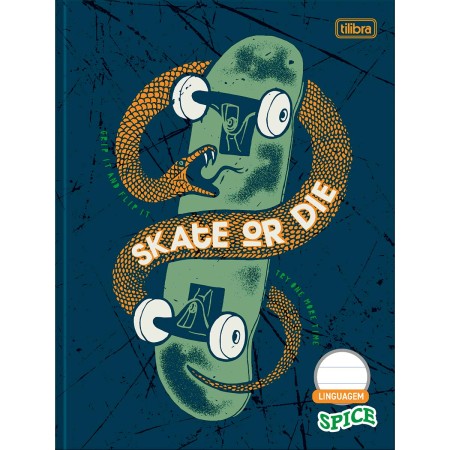 Foto ilustrativa Caderno de Linguagem Brochura Capa Dura Spice 40 Folhas