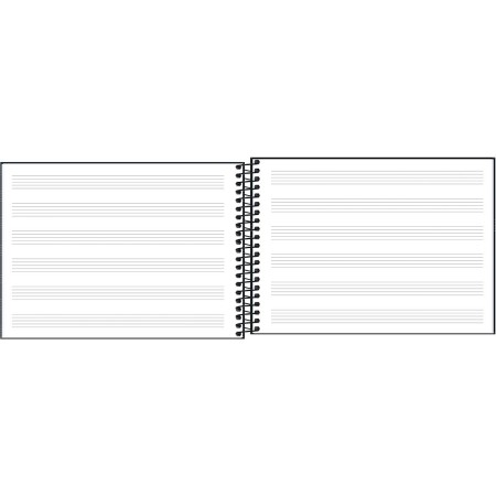 Foto ilustrativa Caderno de Música Espiral Capa Dura Pequeno Tilibra 80 Folhas