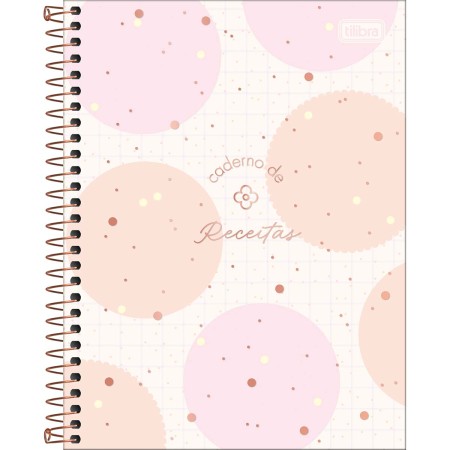 Foto ilustrativa Caderno de Receitas Espiral Capa Dura Soho 90 Gramas 80 Folhas