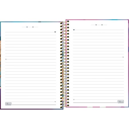 Foto ilustrativa Caderno Espiral Capa Dura 1/4 Ana Castela 80 Folhas