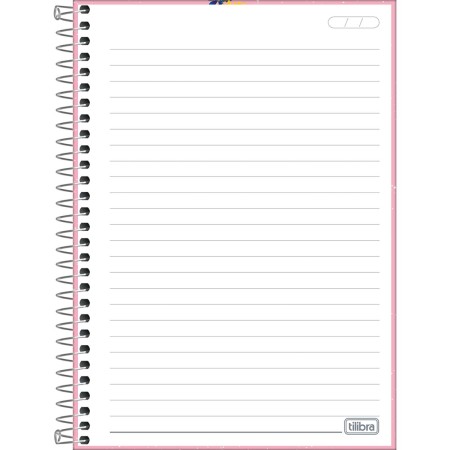 Foto ilustrativa Caderno Espiral Capa Dura 1/4 Bloom 80 Folhas