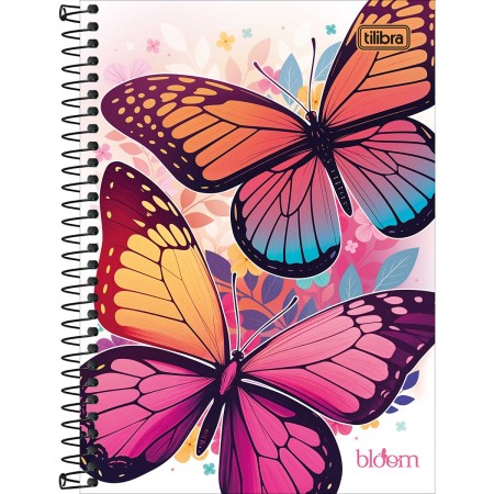 Foto ilustrativa Caderno Espiral Capa Dura 1/4 Bloom 80 Folhas