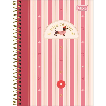 Foto ilustrativa Caderno Espiral Capa Dura 1/4 Brownie 80 folhas