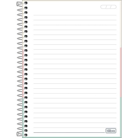 Foto ilustrativa Caderno Espiral Capa Dura 1/4 Charme 80 Folhas