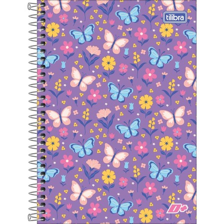 Foto ilustrativa Caderno Espiral Capa Dura 1/4 D+ Feminino 96 Folhas