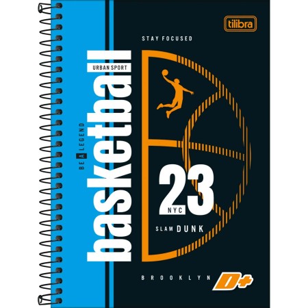 Foto ilustrativa Caderno Espiral Capa Dura 1/4 D+ Masculino 200 Folhas