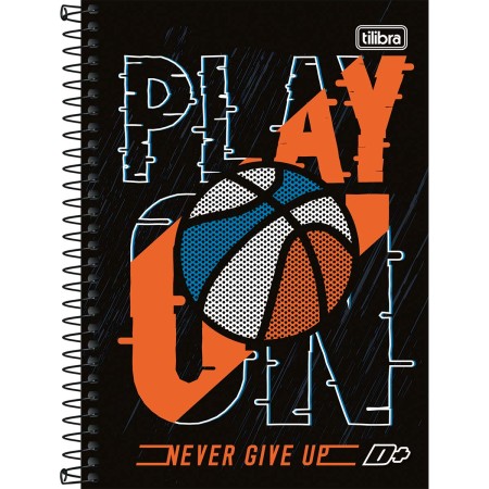 Foto ilustrativa Caderno Espiral Capa Dura 1/4 D+ Masculino 96 Folhas