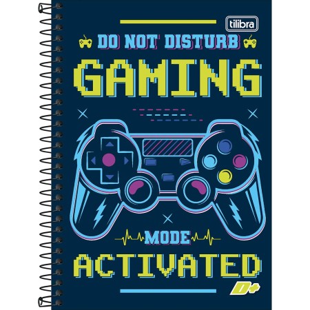 Foto ilustrativa Caderno Espiral Capa Dura 1/4 D+ Masculino 96 Folhas