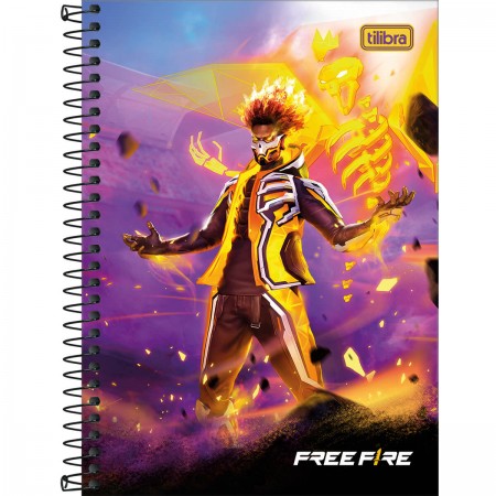 Caderno Pequeno Espiral Free Fire - Tilibra