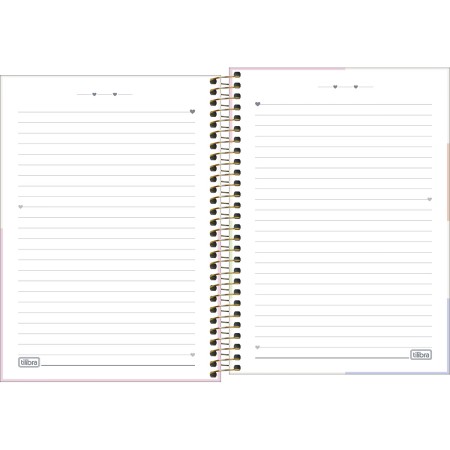 Foto ilustrativa Caderno Espiral Capa Dura 1/4 Happy 160 Folhas