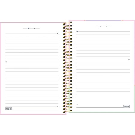 Foto ilustrativa Caderno Espiral Capa Dura 1/4 Happy 80 Folhas