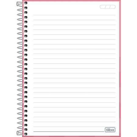 Foto ilustrativa Caderno Espiral Capa Dura 1/4 Holly 80 Folhas