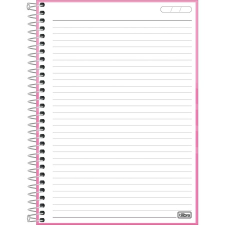 Foto ilustrativa Caderno Espiral Capa Dura 1/4 Holly 80 Folhas