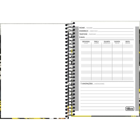 Foto ilustrativa Caderno Espiral Capa Dura 1/4 Hype 80 Folhas