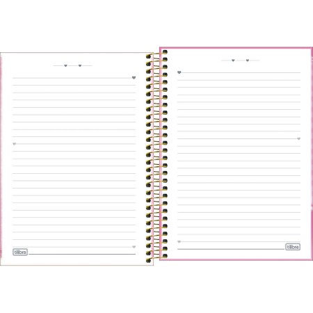 Foto ilustrativa Caderno Espiral Capa Dura 1/4 Jolie 80 Folhas