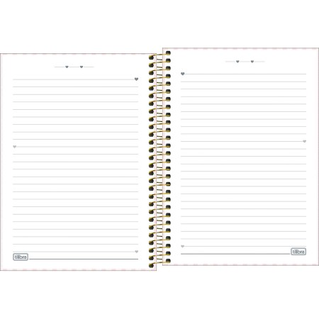 Foto ilustrativa Caderno Espiral Capa Dura 1/4 Jolie 80 Folhas