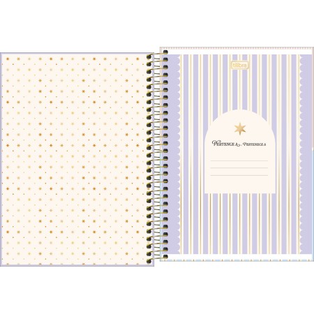Foto ilustrativa Caderno Espiral Capa Dura 1/4 Linea 80 Folhas